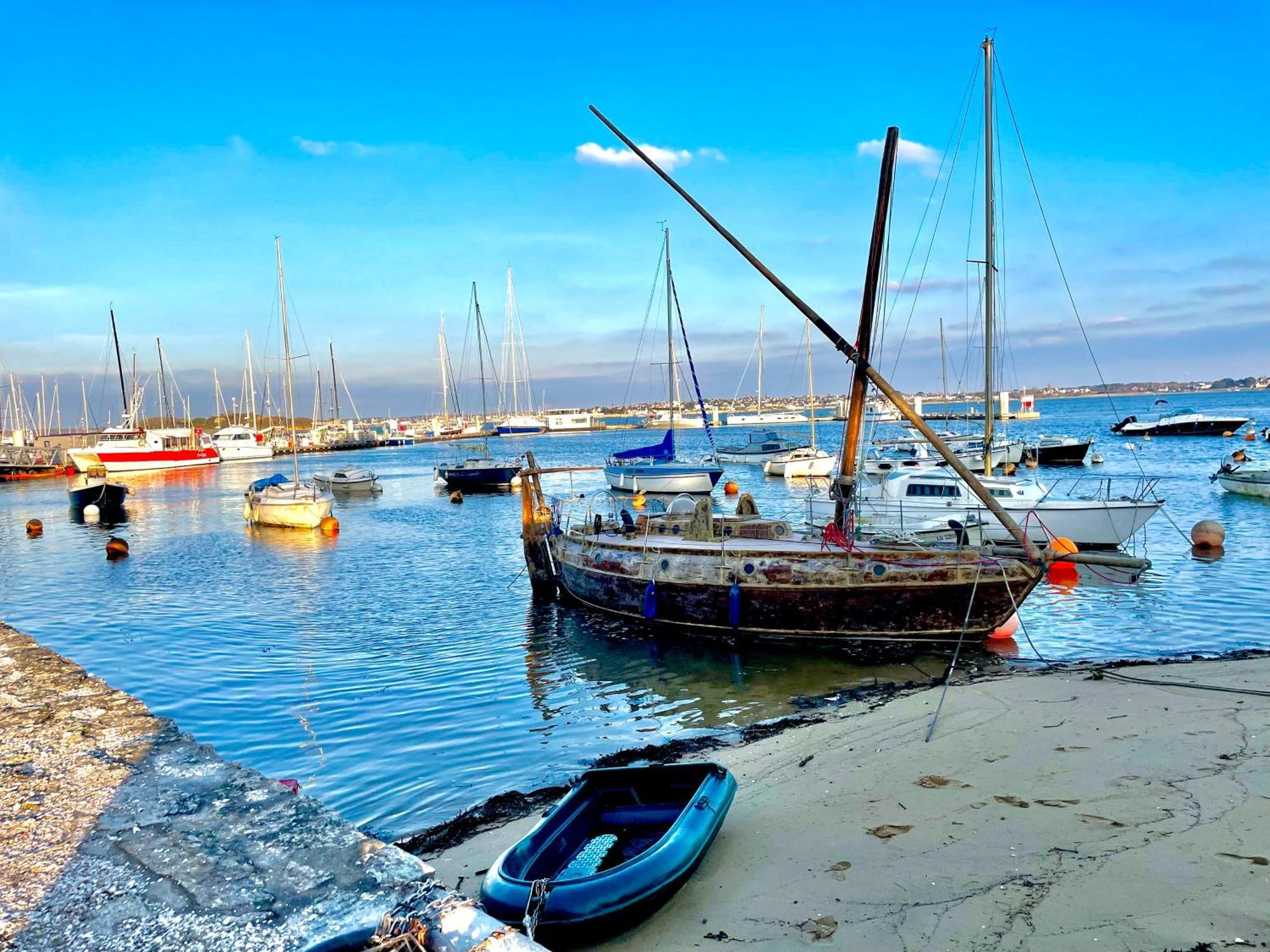 Studio Blue Horizon Vue Mer Guidel-Plage Dış mekan fotoğraf